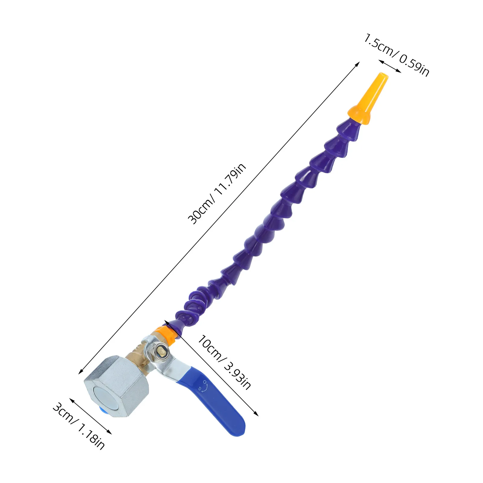 1Set Flexible Coolant Pipe Nozzle with Magnetic Base and Barb Connector Adjustable for Cnc Machining Hard to - view 4