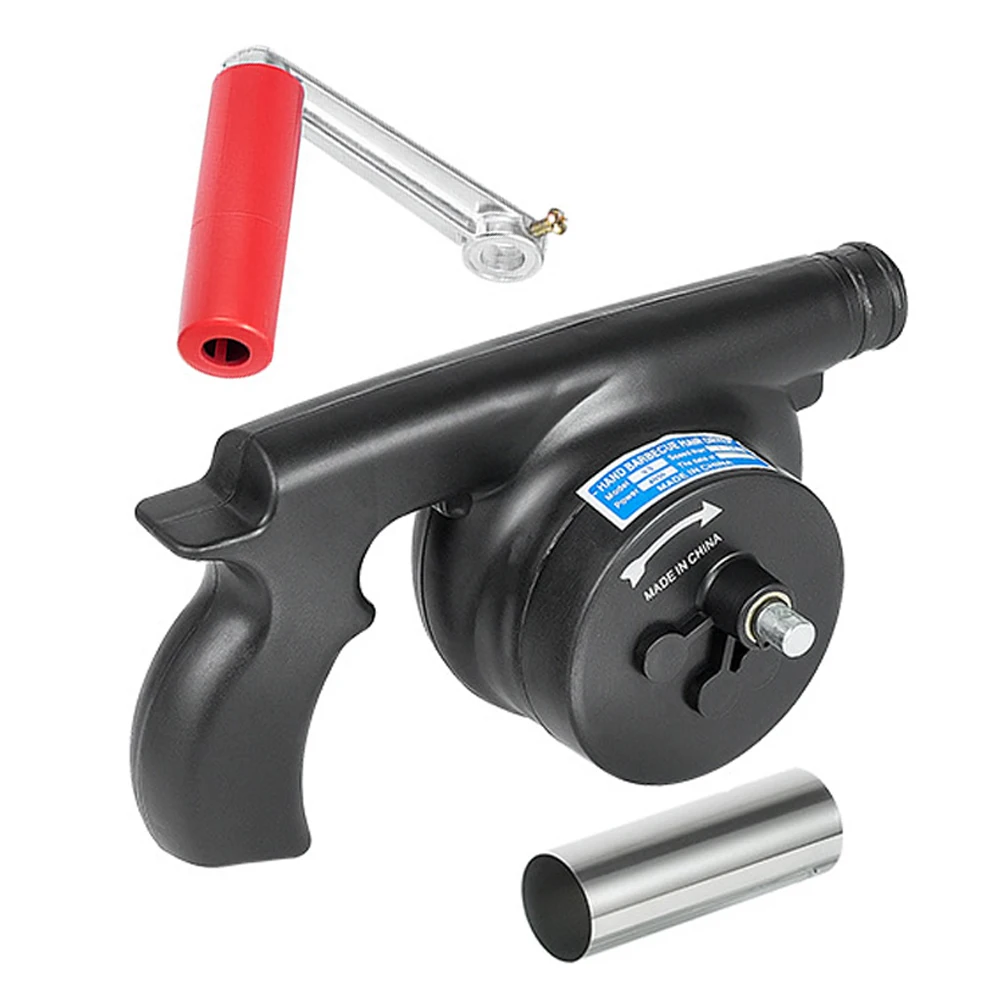 

H held BBQ Fan Durable Stainless Steel Camping Accessories Air Fire Blower for Outdoor Grill Picnic Small Charcoal Professional
