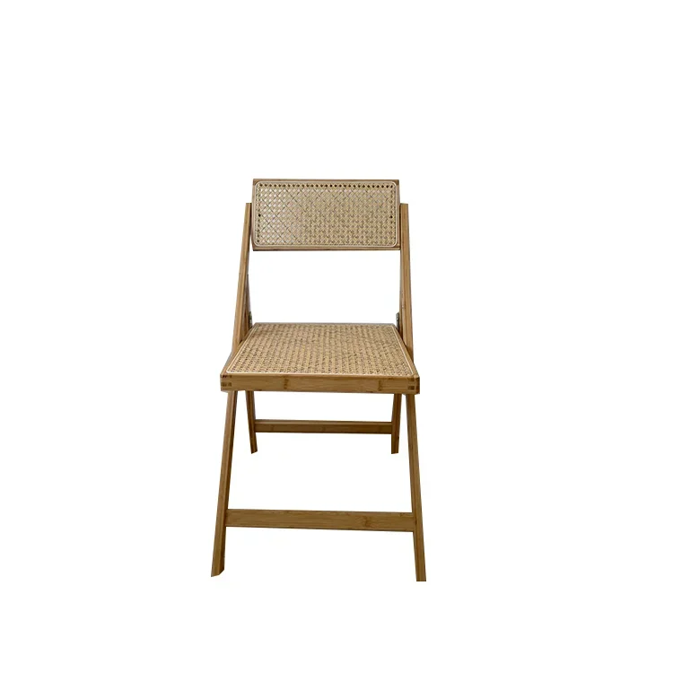 

For Rustic Outdoor Wooden Bamboo Folding Chair Wooden Banquet Dining Chairs for Wedding Events