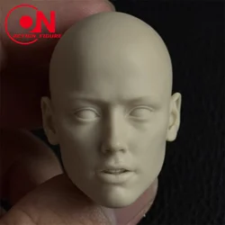 1/6 Unpainted Vera Head Sculpt Special Warfare Female Soldier Head Carving Face Model Fit 12'' Action Figure Body
