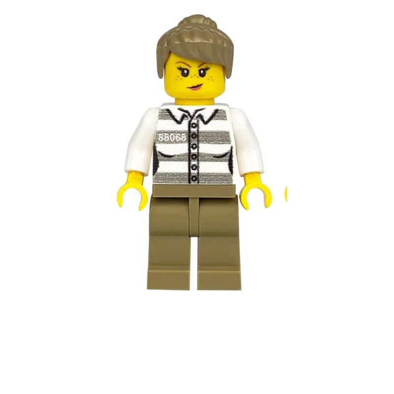 Bambola prigioniero 8068 piccole particelle per bambini assemblate giocattoli bambole della polizia gangsters copiati regali per bambini