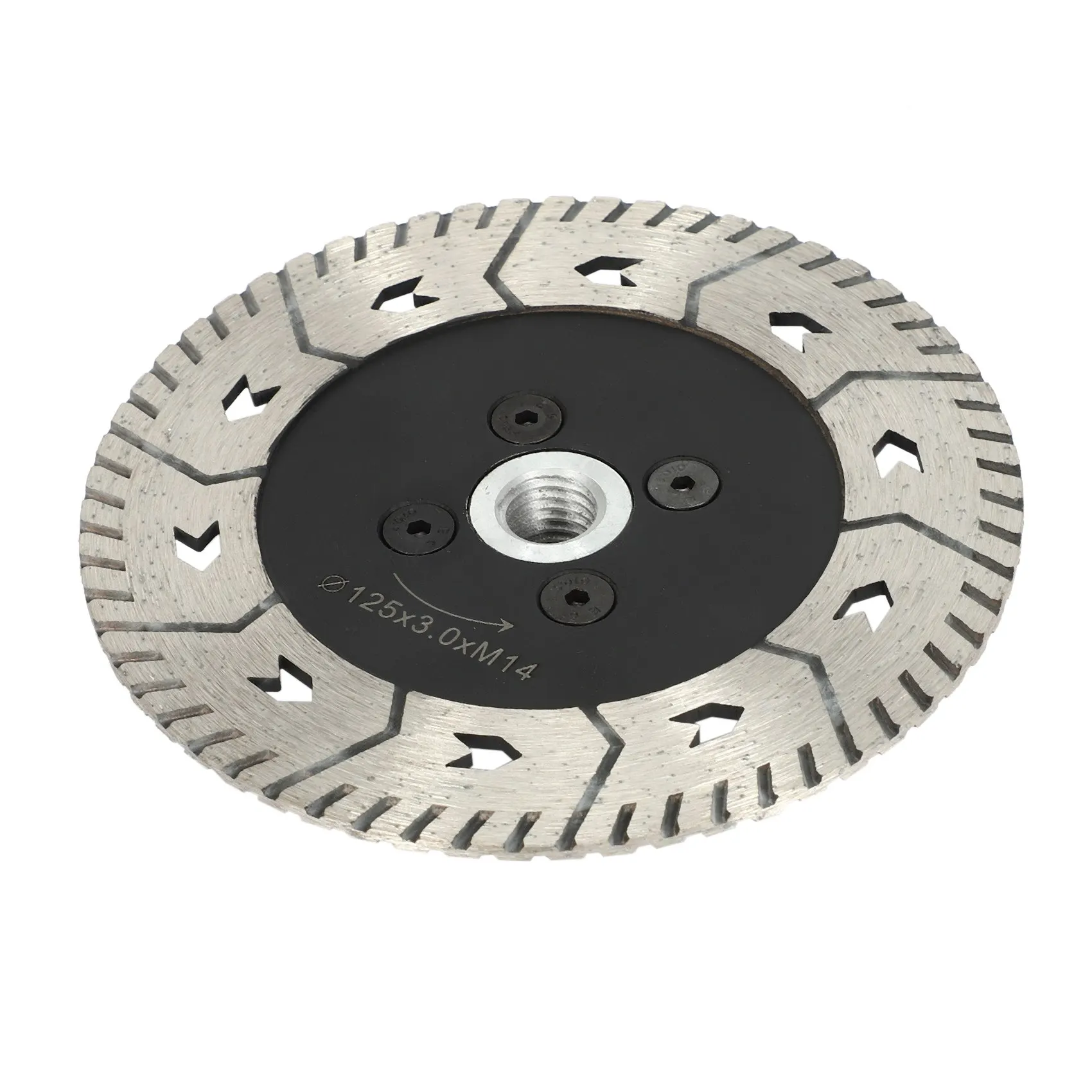 125 x 2.8mm M14 Double-Sided Diamond Saw Blade Grinding Slice Sharp Type With Flange