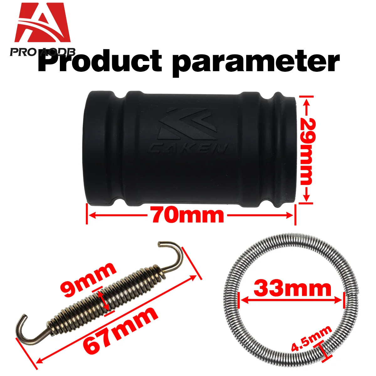 Exhaust Pipe Coupling Kit With Seal Ring & Spring For KTM EXC EXC SX XC EXC XCW  Motorcycle Motocross Exhaust System Accessories