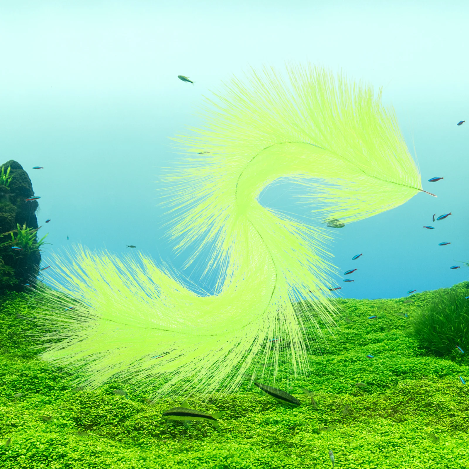 

Egg Hatching Brush Guppy Grass Tank Decoration 60cm Fish Spawning Mop Breeding Grass Aquarium Hatch Decor Ideal Size Home Tanks