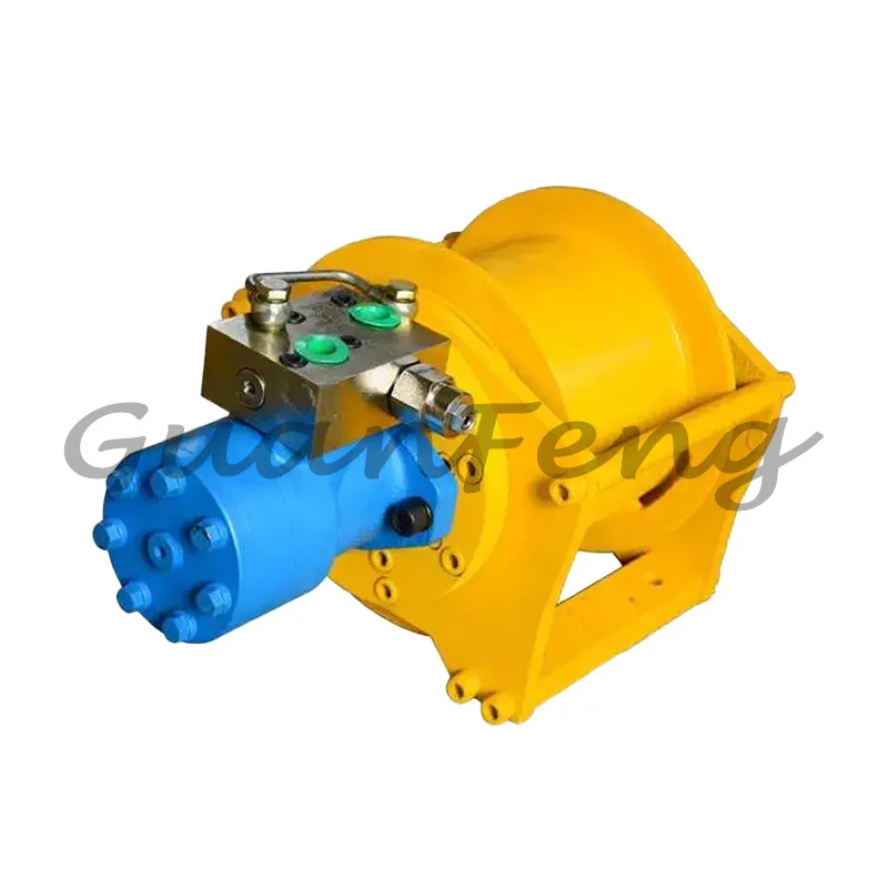 Industrial 0.8T/1T Hydraulic Winch Marine Hydraulic Winch Lifting and Towing Hydraulic Winch for Roadside Assistance