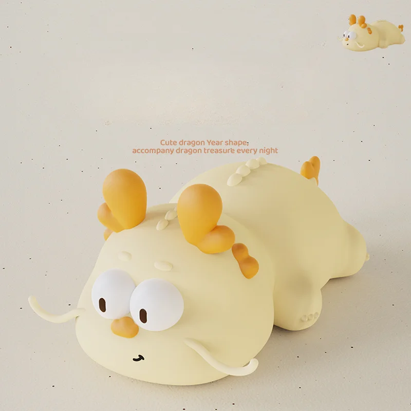 

New Cute Dragon Night Light Bedroom Bedside Pat Light With Timed Cute And Niche Sleeping Atmosphere Bedside Lamp