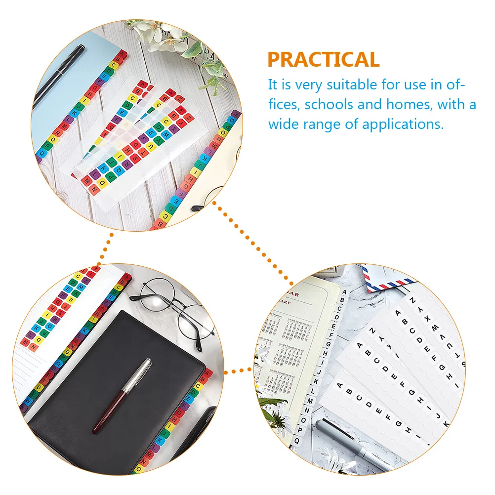 

Alphabet Sticky Page Markers Colorful Book Tags Notepad Adhesive Index Labels English Letters Tabs For Office