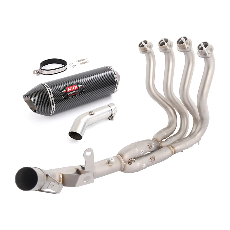 For SUZUKI GSXR600 GSXR700 2011-2026 Full System Motorcycle Exhaust Header Pipe Mid Link 51mm Muffler Tip With DB Killer Slip On