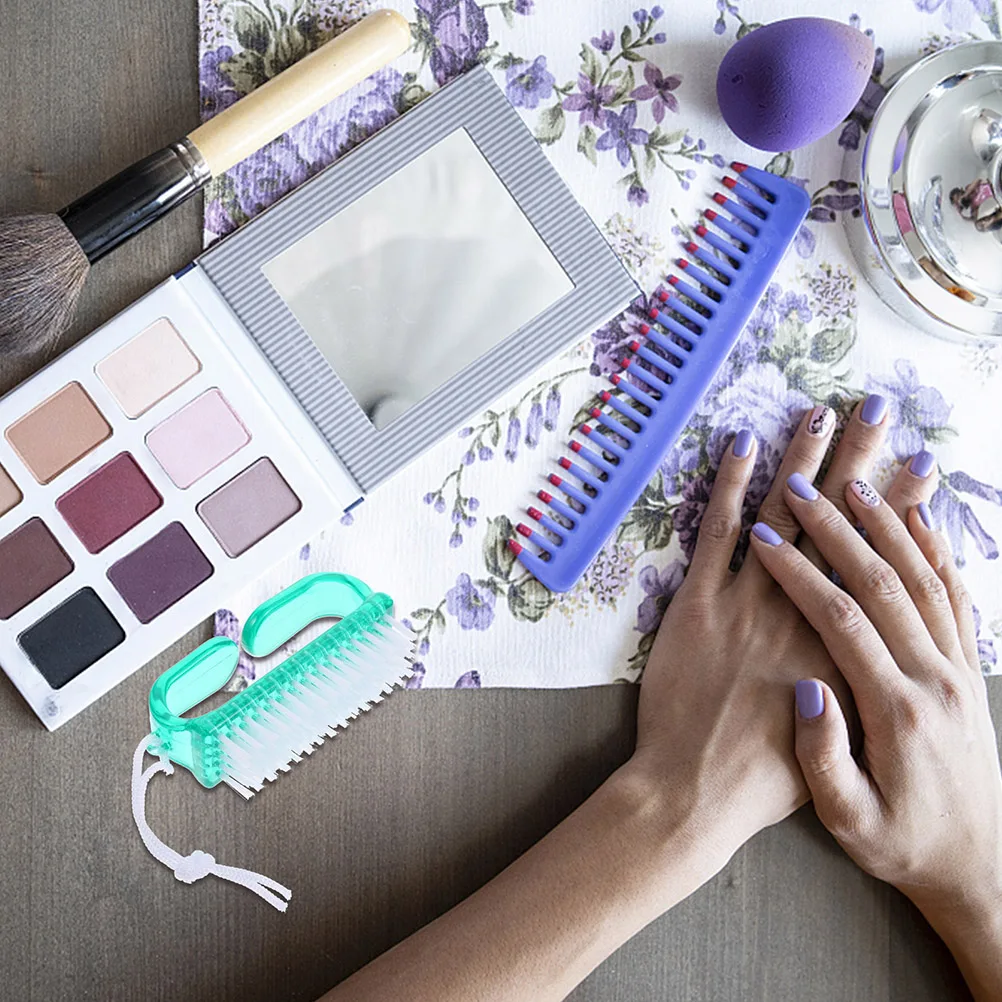 

8 шт. прочные щетки для чистки ногтей портативная пластиковая щетка для скраба для ногтей на ногах для путешествий, домашнего использования, щетка для ногтей