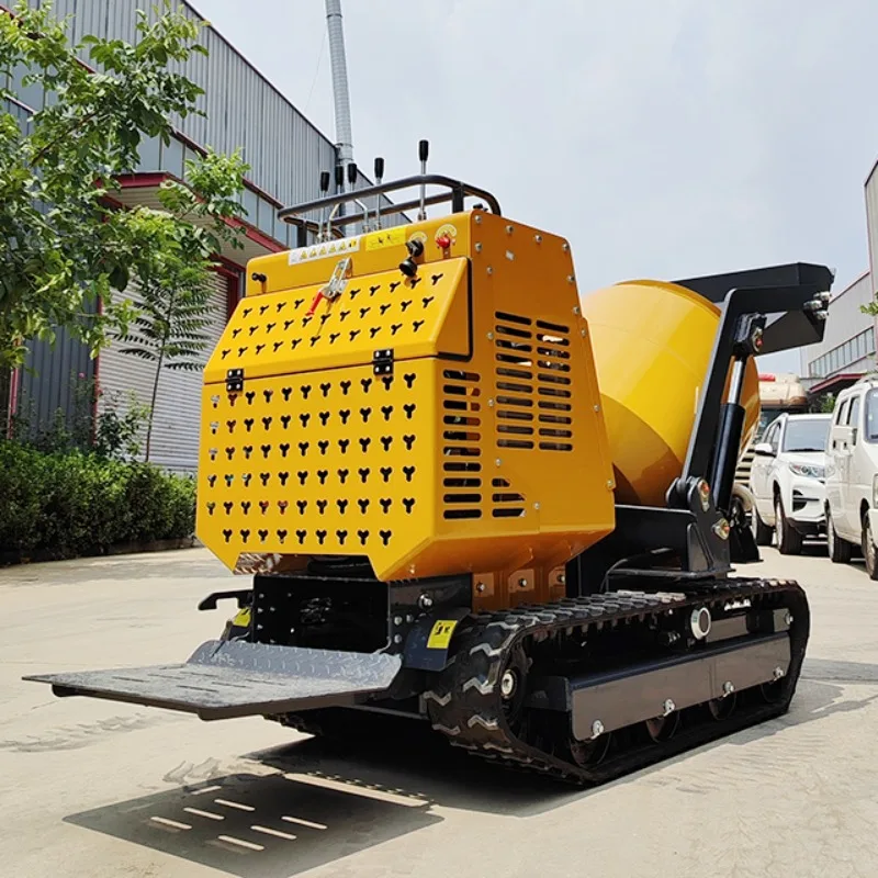 Frost Resistant Mini Crawler Concrete Mixer, Anti-freeze Parts Design for Cold Region and Winter Construction Work