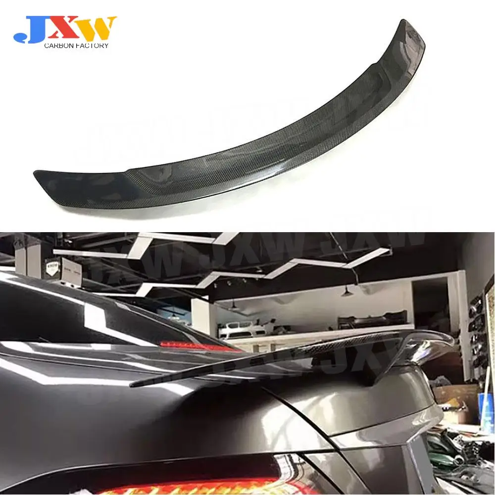 

High Quality Carbon Fiber Rear Trunk Bumper Lip Spoiler For Benz E Class W213 E63 AMG Sedan 2017-2019 ABS Car Bodykit Decoration