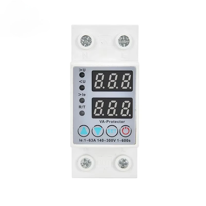 

Single-phase 220V guide rail intelligent adjustable AC current protector