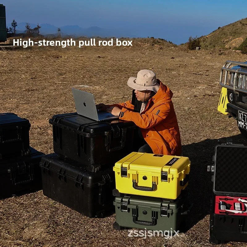 Portable Plastic Tool Box Storage Case Hand Pull Multi Function Instrument Protection Tool Box Organizer Tool Chest