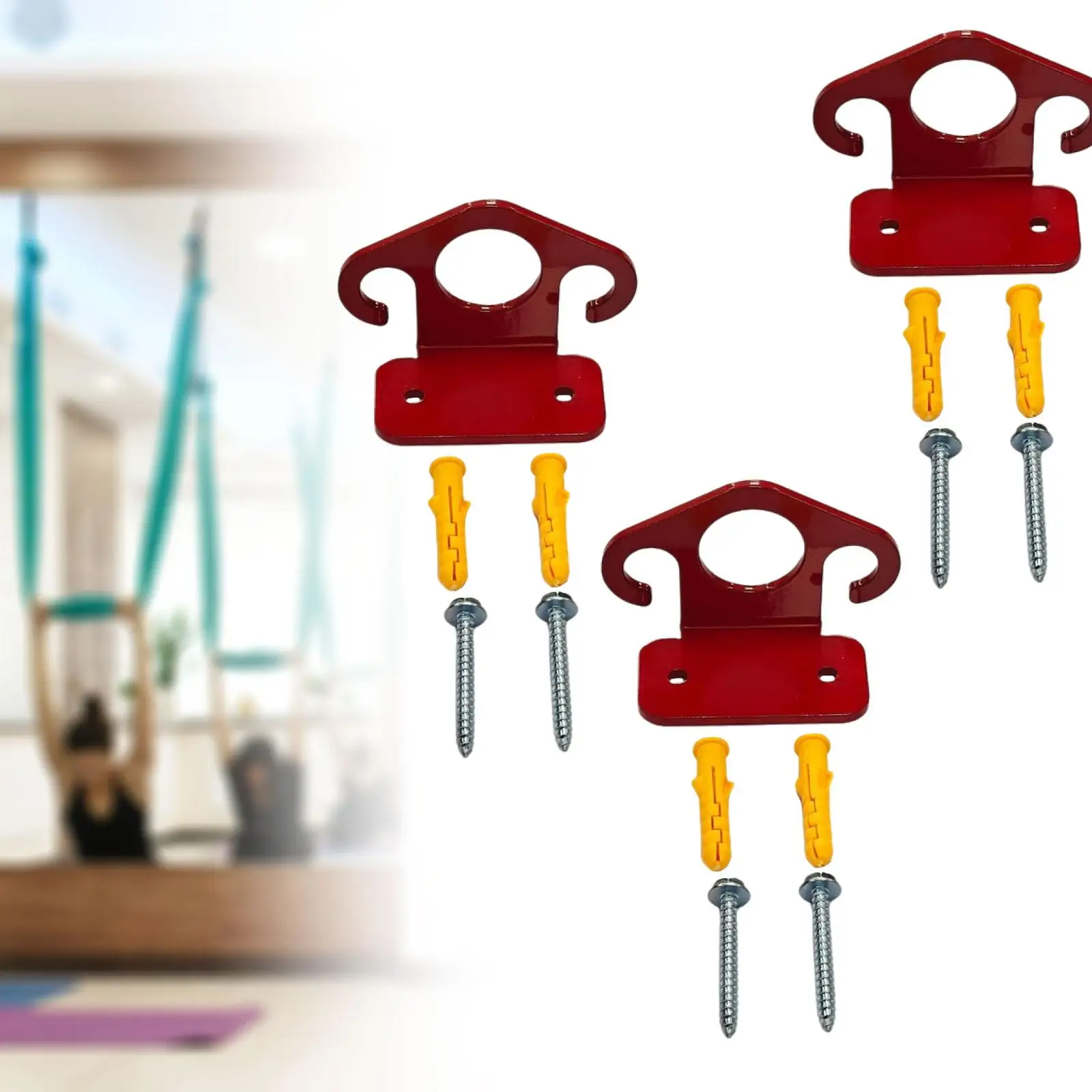 

Wall Mount Workout Anchors Resistance Band Wall Anchors for Fitness Exercise