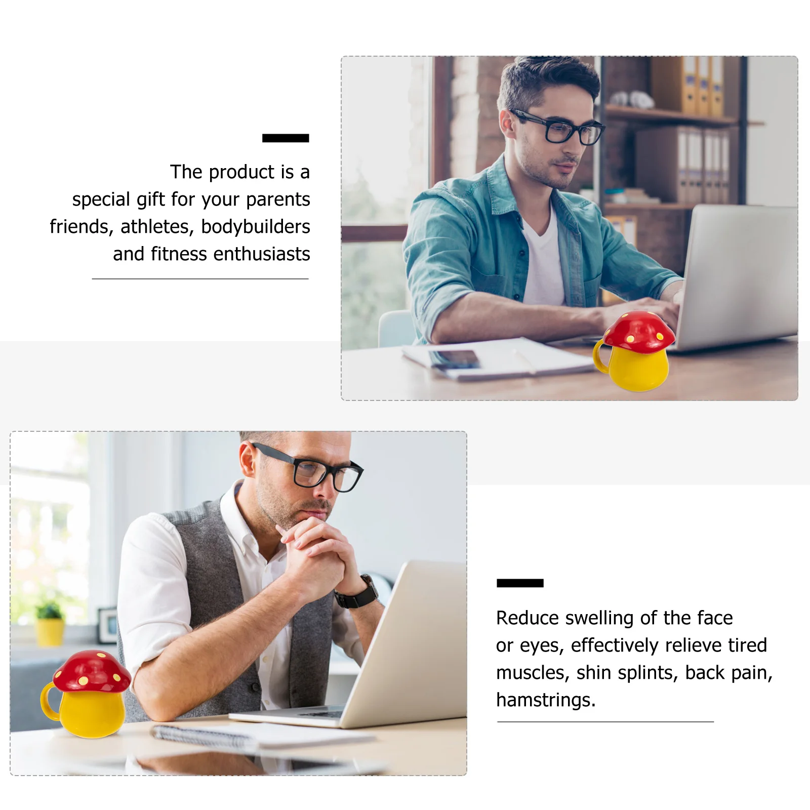 

Ceramic Cup Premium Quality Smooth Edges Safe for Daily Use Cute Mushroom Design Office Home Decorative Mug Mushroom Mug