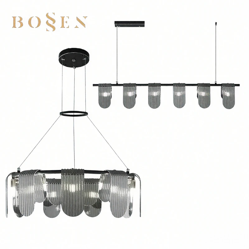 REVEN Luxury Modern Chandelier Dimmable Crystal Ceiling Light Gold Finish for Villa Hotel bedroom Lighting Fixture Customizable