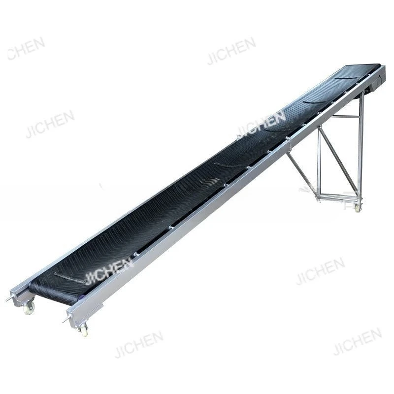 

Loading and unloading conveyor belt conveyor belt small feeder mobile folding lift type
