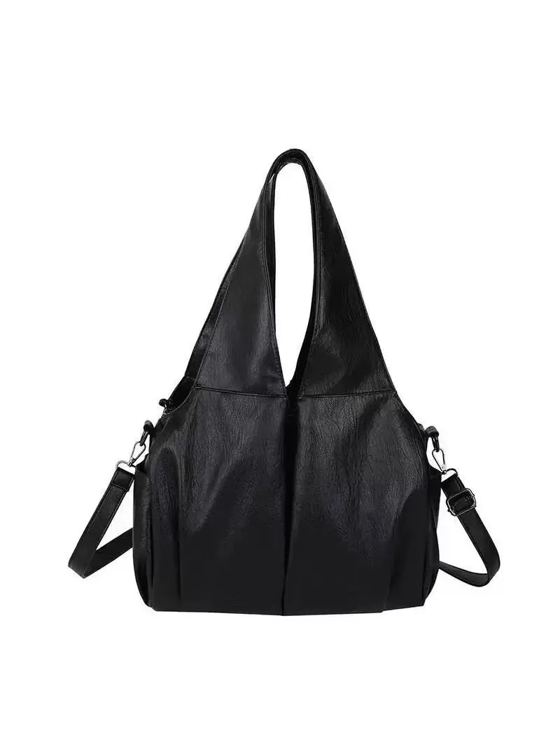 

Новинка 2025 года, ретро-масляная восковая кожаная сумка-тоут большой емкости, сумка через плечо премиум-класса, пригородная сумка через плечо