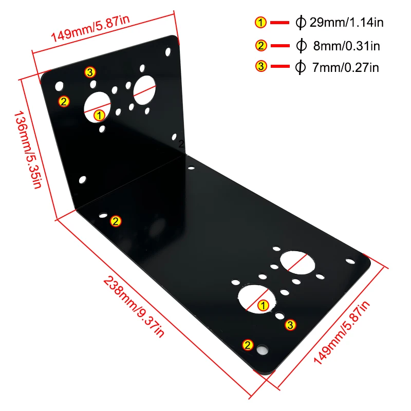 Car Air Diesel Heater Mounting Bracket L Shaped Mount Plate Parking Heater Base Floor Mounting Plate For Eberspacher Webasto
