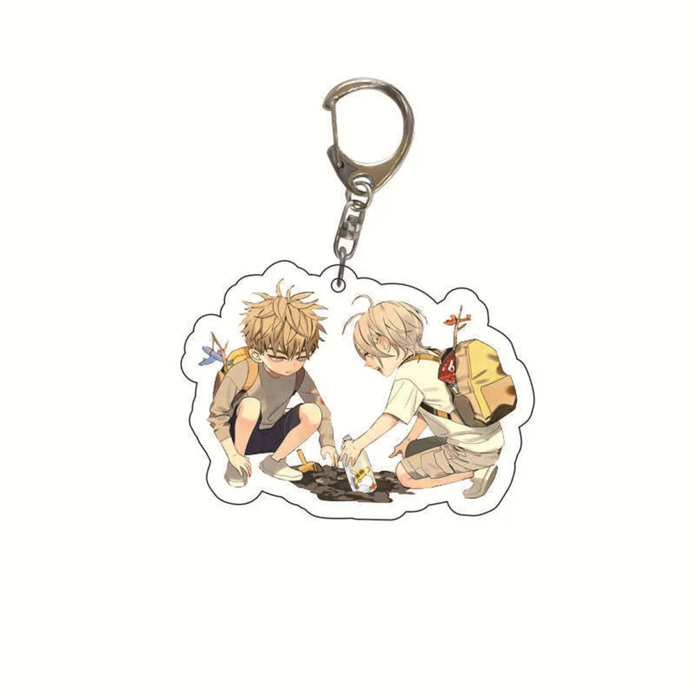 Hot Anime 19 Days Acrylic Keychain Pendant Old Xian Hetian Jian Yi BL Cartoon Figures Keyrings Holder Bag Car Jewelry Gifts