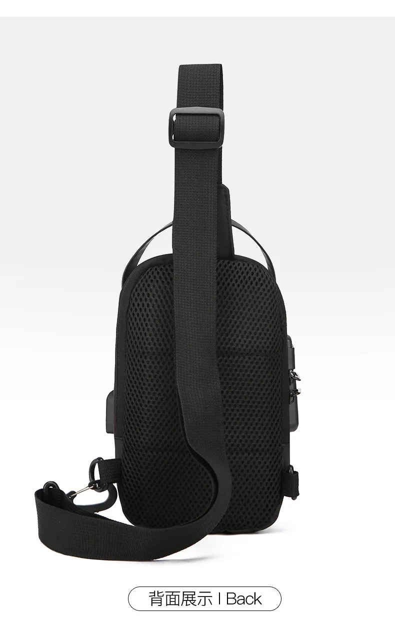 2025 New Trendy Crossbody Bag for Men's Casual Chest Bag, Simple Waist Bag, Diagonal Span Large Capacity Men's Shoulder Bag