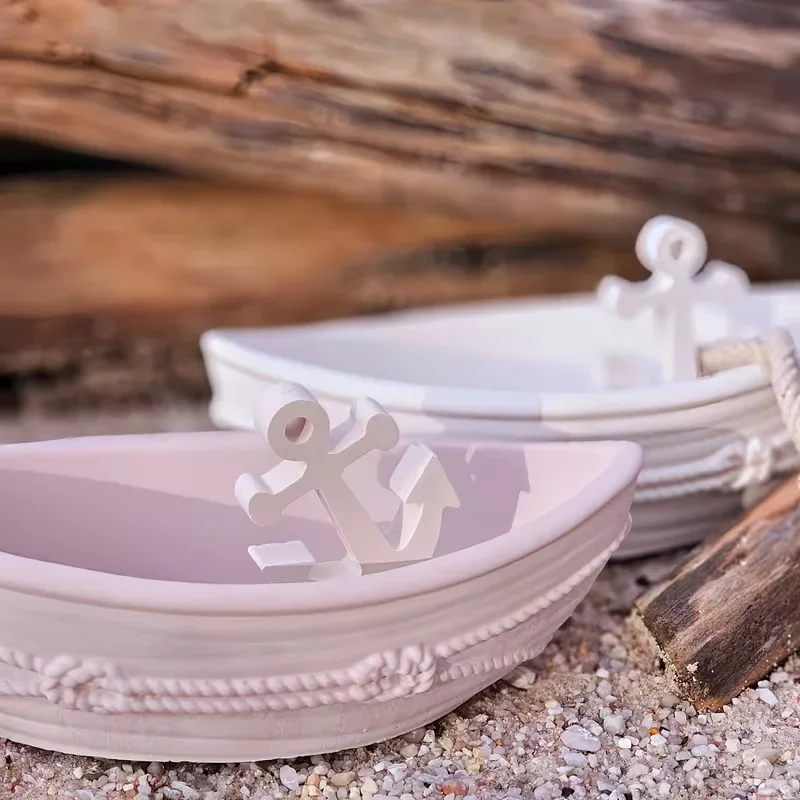 

2026 Latest Models DIY Crystal Epoxy Resin Mold Gypsum Cement Pirate Ship Boat Storage Box Container Decorative Mirror Silicone