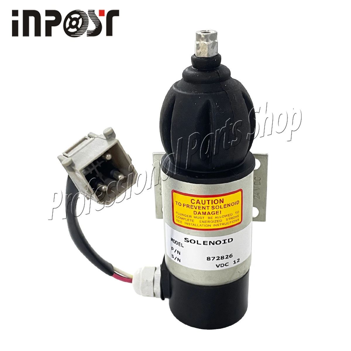 12V 849370 Fuel Shutdown Solenoid For Perkins 2006, 3008, 3012 Series 859079 872826 849370