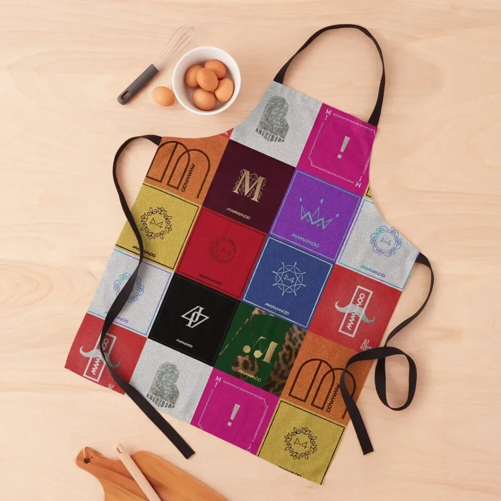 

Mamamoo Discography Patchwork Apron Waiter Uniforms Kitchen Apras For Women Apron