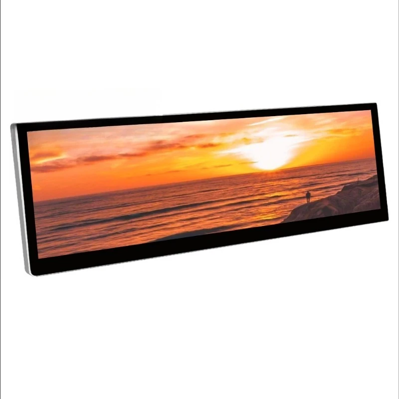 Computer small secondary screen 14-inch high definition LCD touch hairtail screen first-line through table with strip