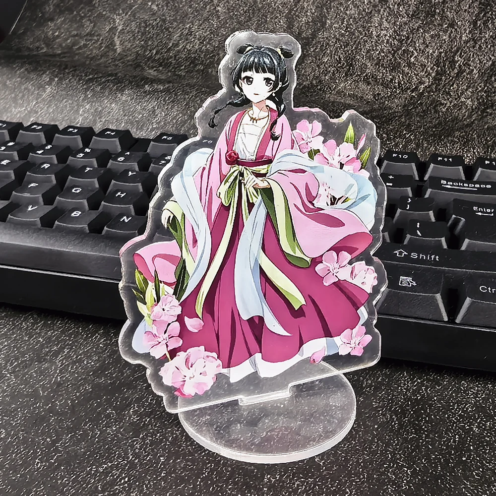 The Apothecary Diaries Maomao Acrylic Stand Purple Bellflower Decor Anime Character Desktop Ornament