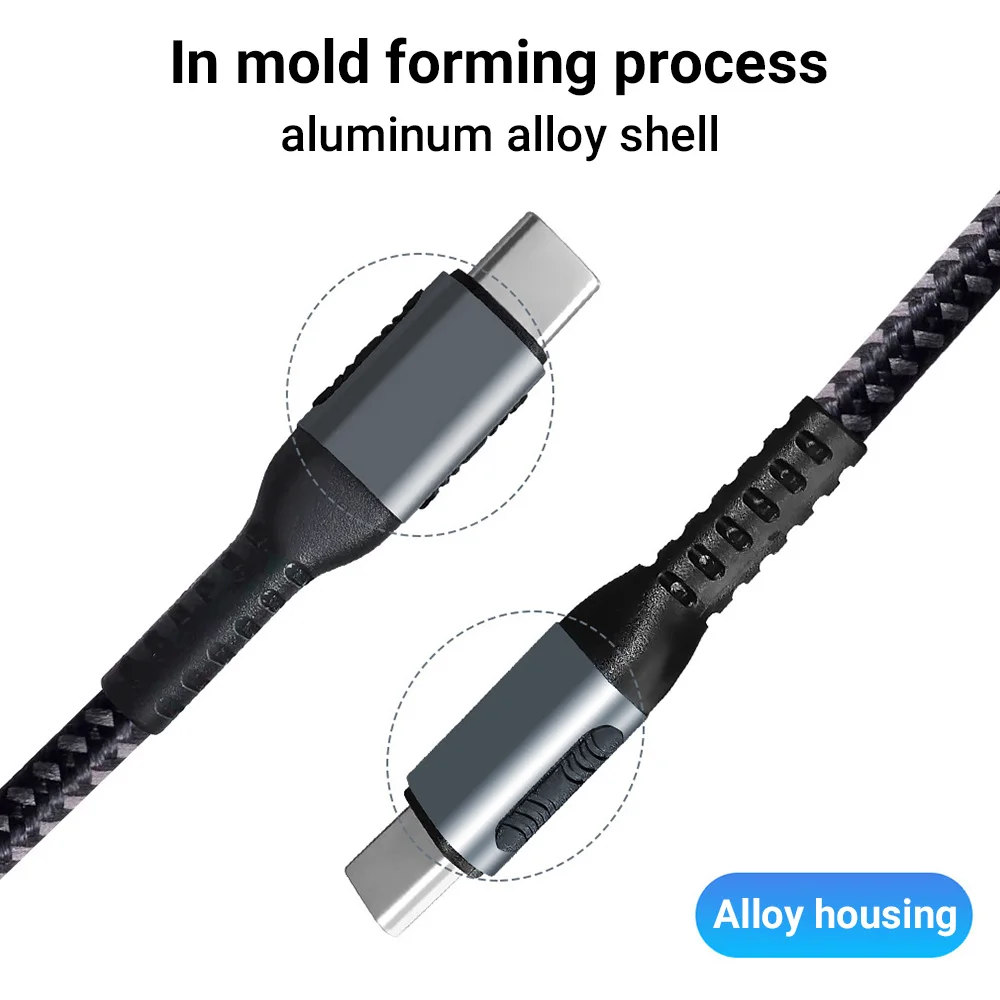 Fast Charging Cable PD 100W for Xiaomi Samsung MacBook iPad Type C to Type C USB Cable For iPhone 13 14 15 16 17