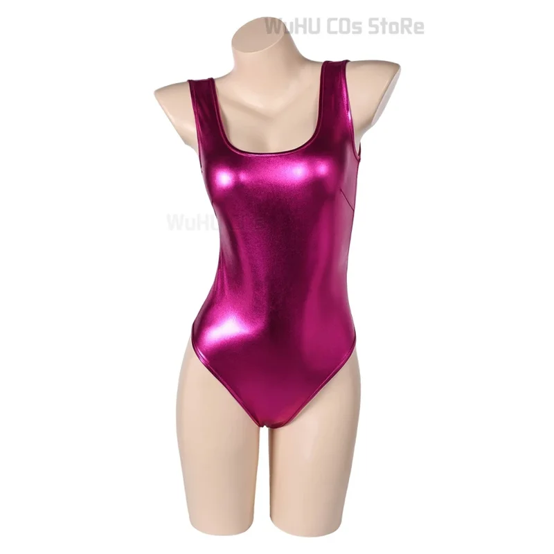 Sportswear Onesie The Substance Sue Cosplay Costume Wig Fancy Women Suit Pink Aerobics Clothing Sexy Shinning Outfitsv;2,r'6;t.