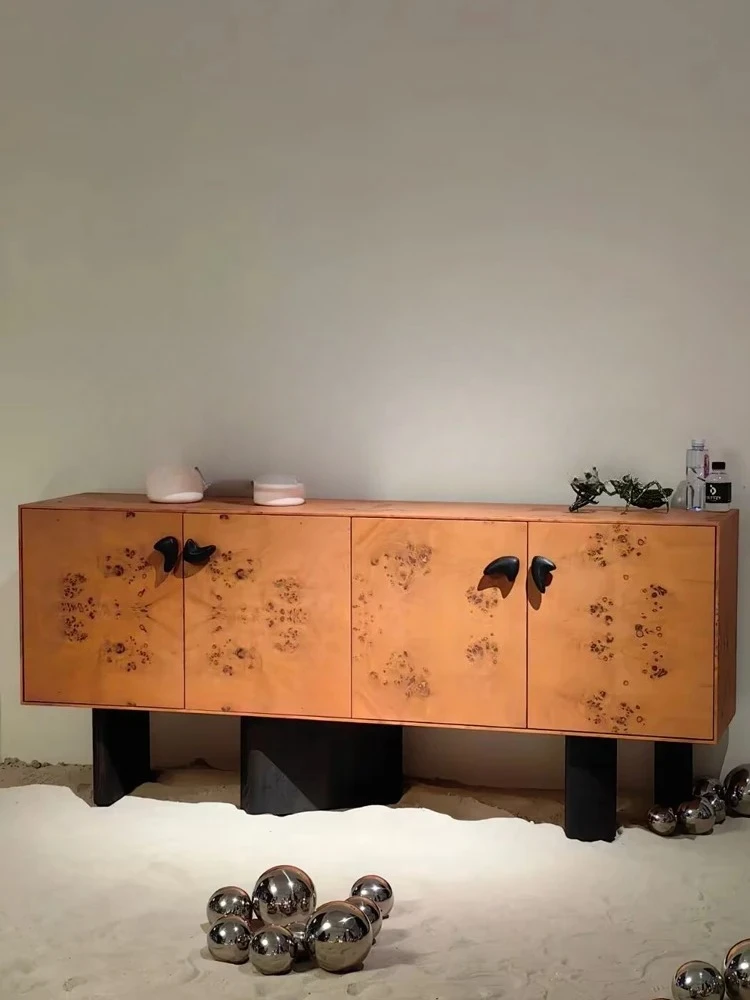 

AADesigner Геометрический шкаф для телевизора из массива дерева Боковой шкаф Напольный шкаф