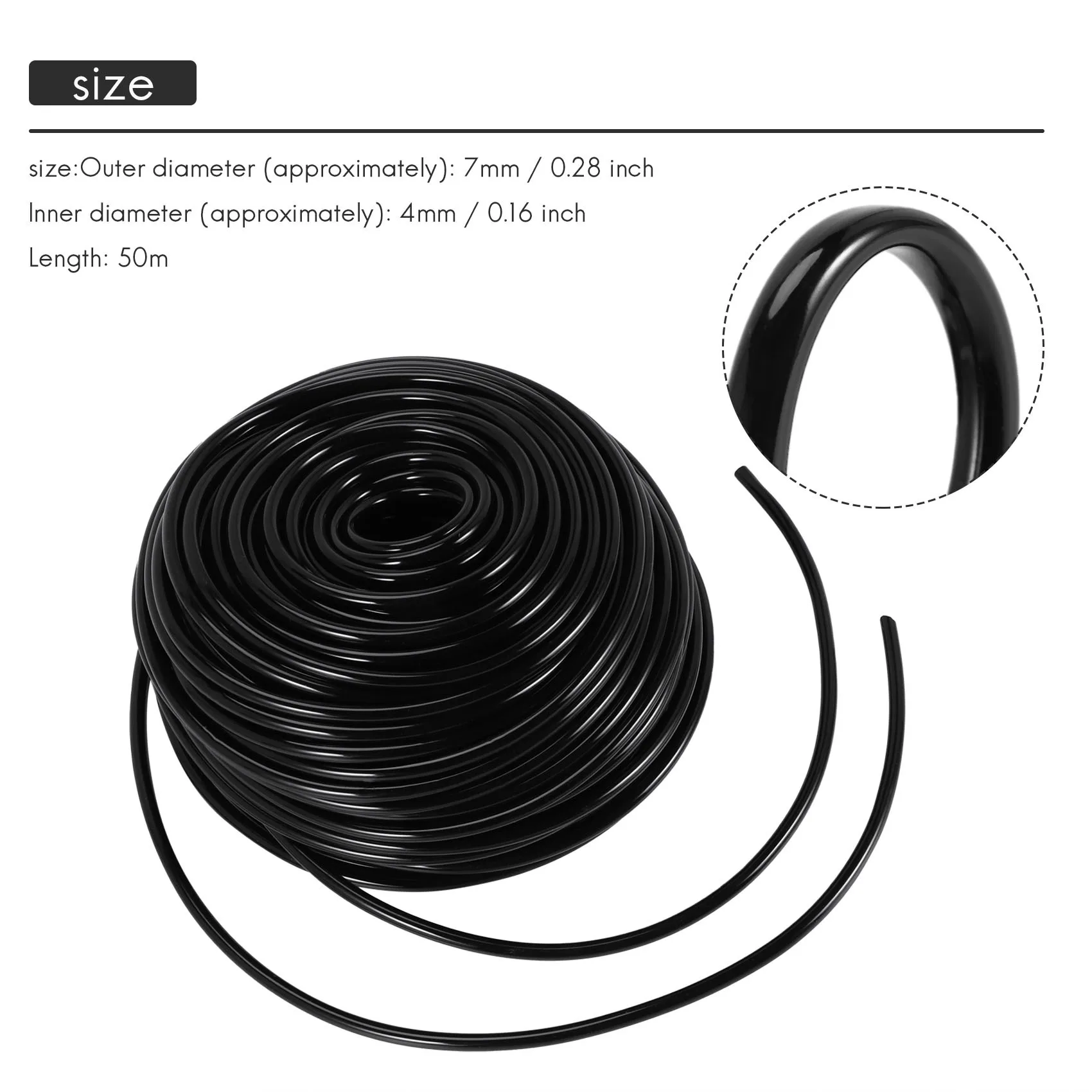 

AEE2-50M Watering Tubing Hose Pipe 4/7Mm Hose Drip Garden Irrigation System