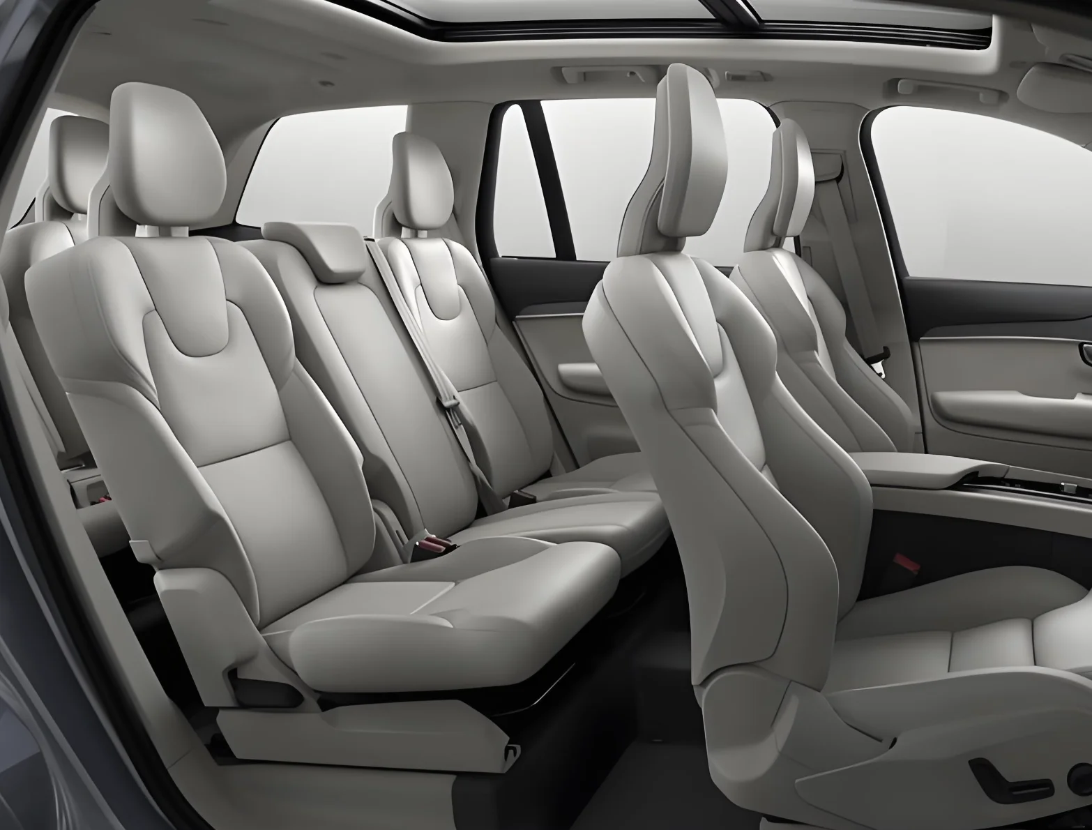 For volvo xc90 2025 5 Seats Custom Car Seat Covers Luxury Nappa Leather 100% Fit Interior Accessories 360° Full Cover