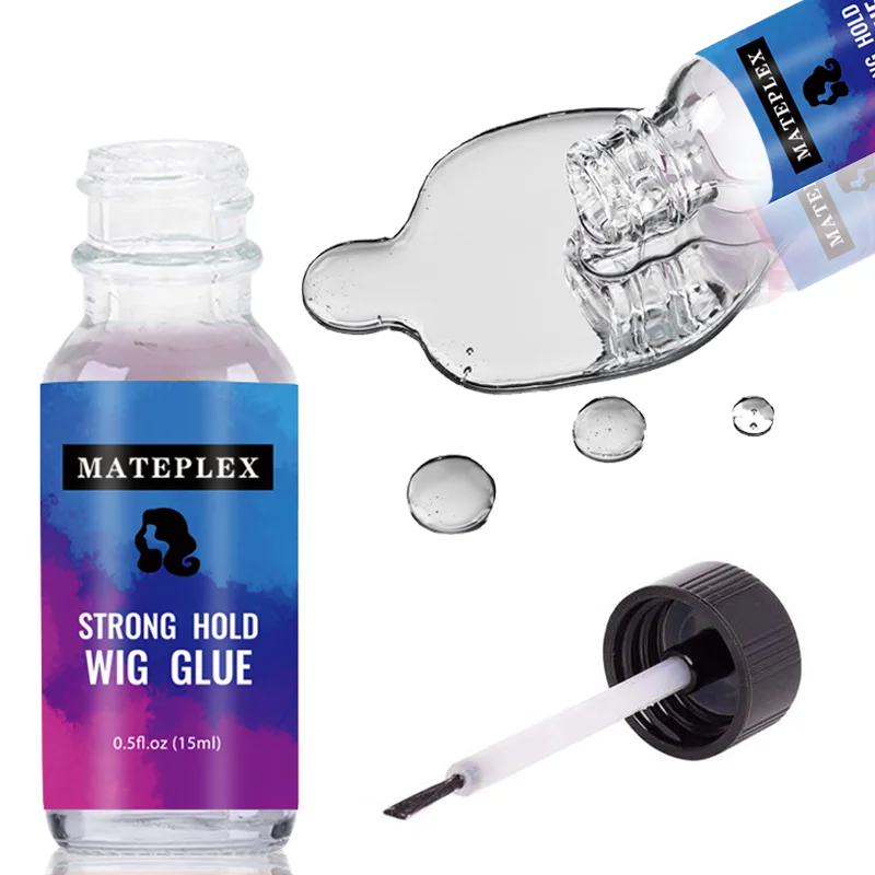 

5pcs/Lot Lace Wig Glue Waterproof 15ml Ultra Hold Wigs Glue Adhesive Strong Hold Lace Glue Remover Spray Wig Installation Kit