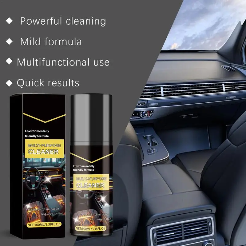 

Car Wash Foam Cleaning Spray Foam Maintenance Wash Car Interior 100ml Multi-function Truck Car Body Seats Cleaning Agent