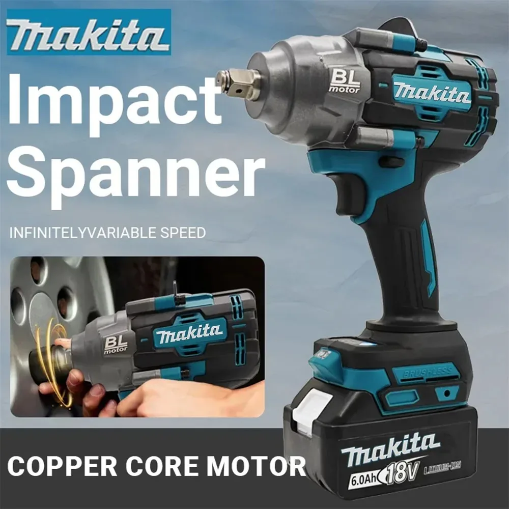 Makita High Torque 1000Nm 18V Brushless Cordless Wrench For 