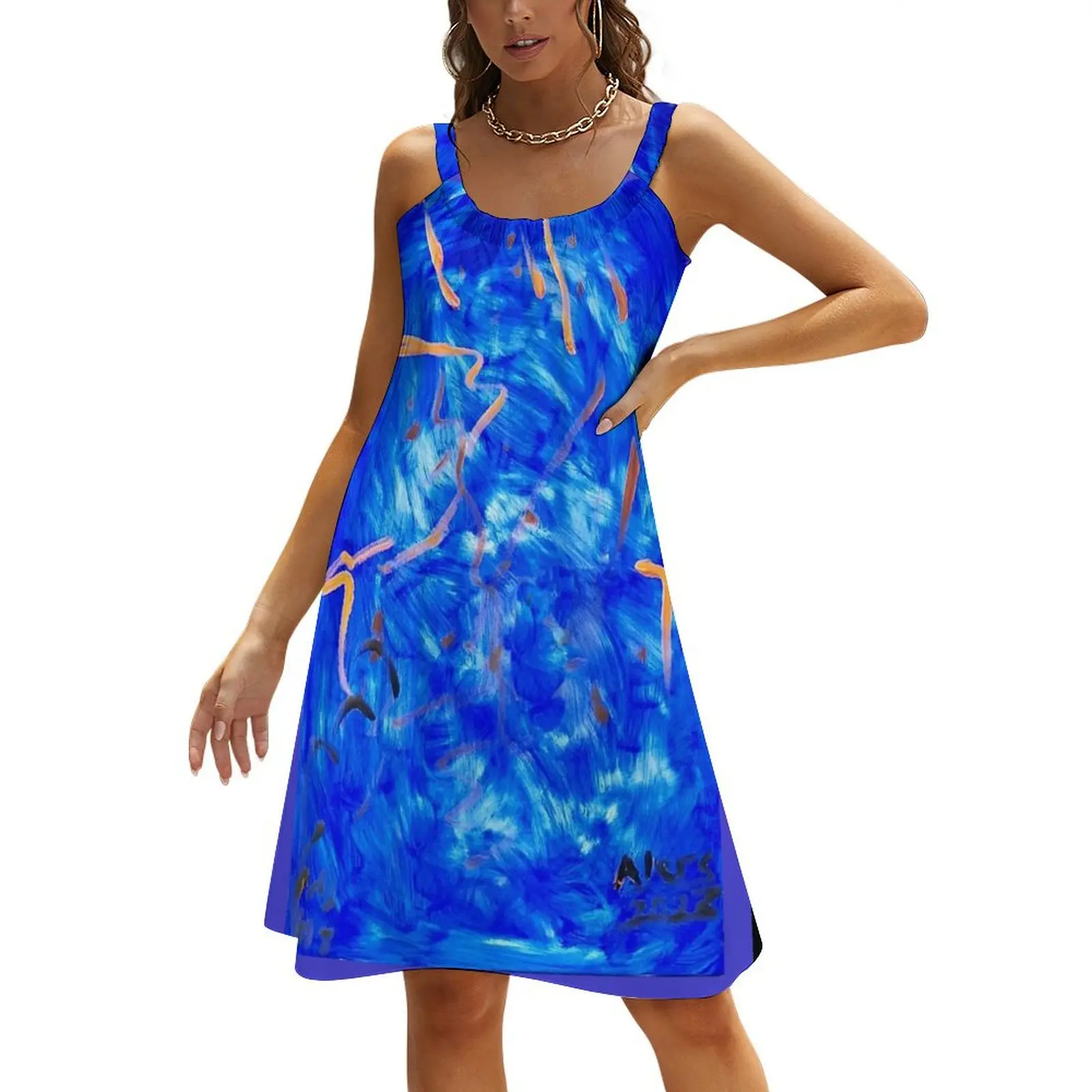 

Celebrating Blue 2023 digitized Beach Sling Skirt Women's clothing womans clothing