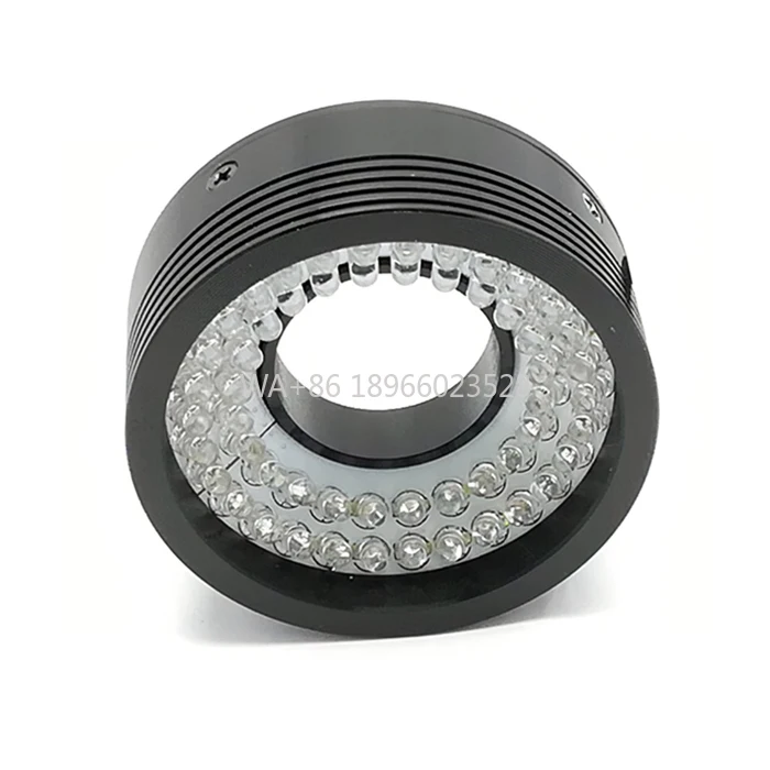 Lampu LED Industri SMD yang Dapat Diredupkan, Lampu Visi Mesin, Lampu Cincin Sudut Tinggi yang Dapat Disesuaikan Diameter 70/40mm