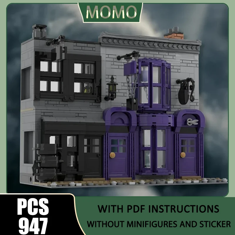 

Popular Movie Model Moc Building Blocks Thick Soup Shop Model Technology Model Famous Scene Bricks DIY Assembly Toys Set Gifts