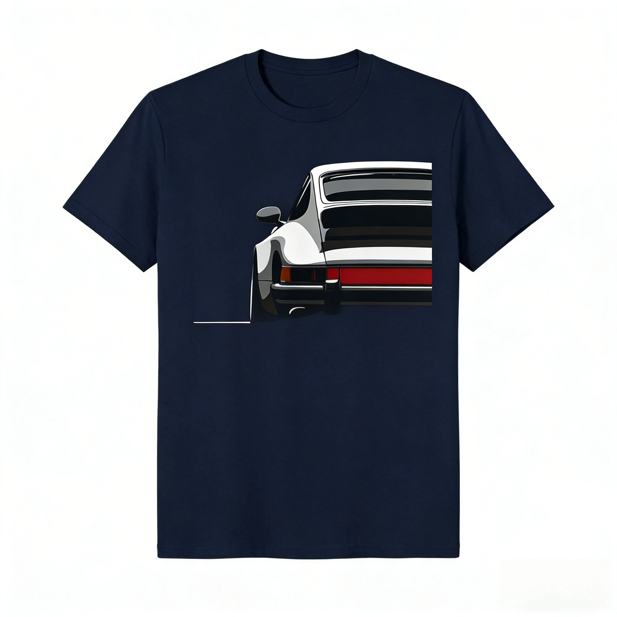 2026 New Legendary Racing Sports Car Iconic Racing Car Silhouette Print T-shirt Short Sleeve Men's and Women's T-shirt Men's Top
