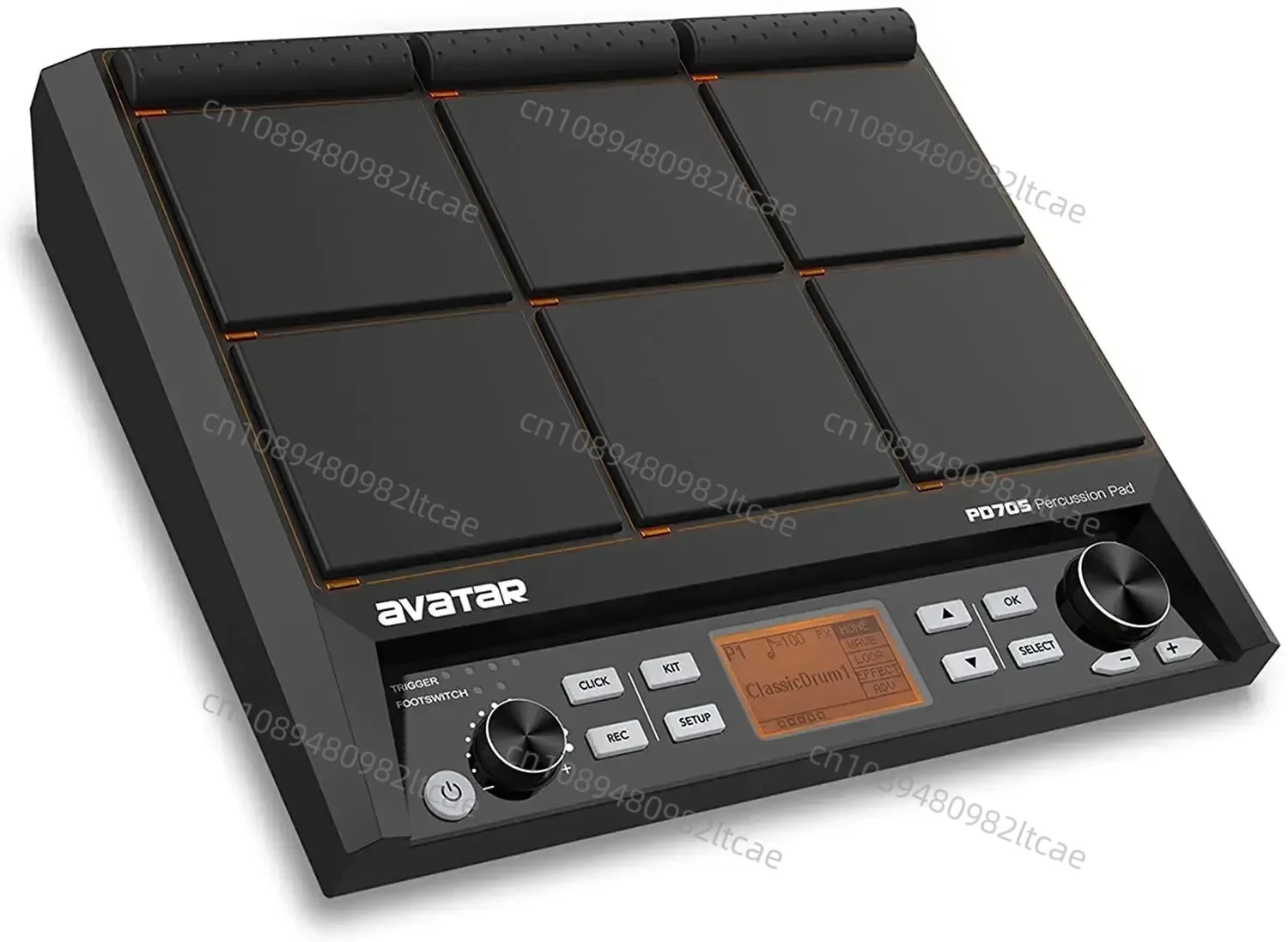 PD705 Percussion Pad 9-Sample Pad All-in-one Multipad Tabletop Electric Drum Set