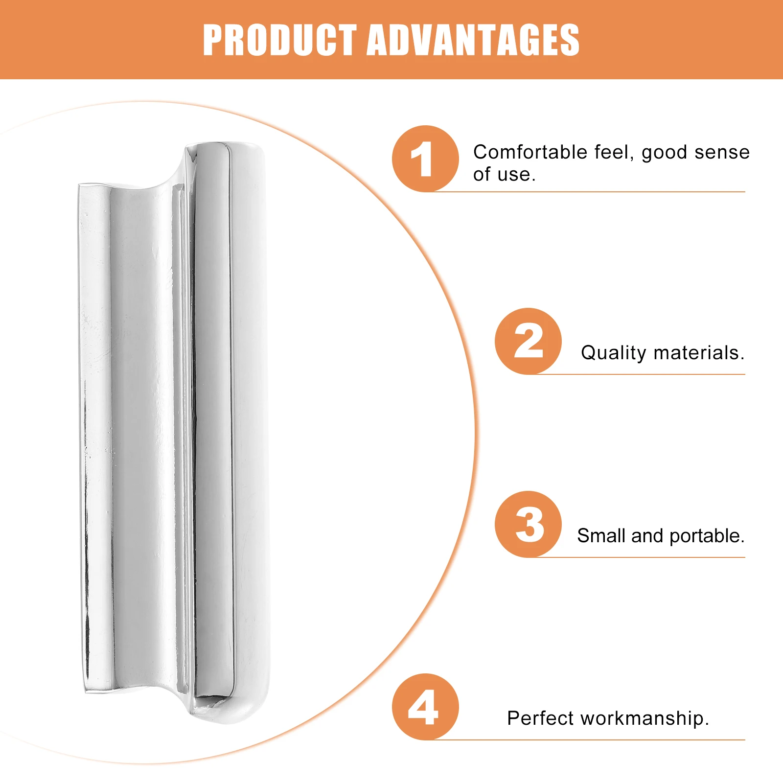 

Guitar Slider Firm Metal Tone Bars Professional Practical Accessory Supply Standard Rod