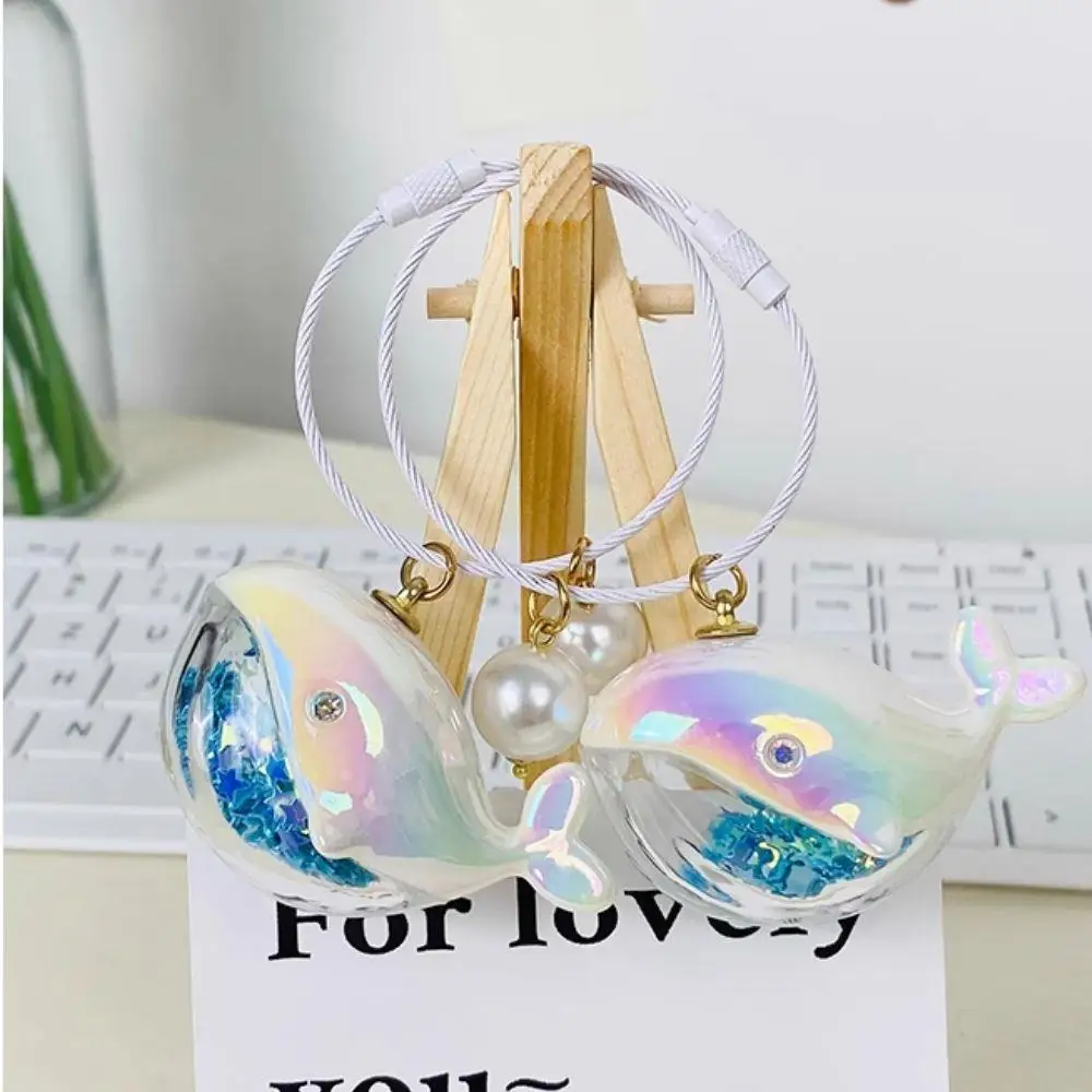 

Cute Whale Keychain Backpack Pendant Marine Animal Doll Keyring Car Key Chain Accessories For Men Women Colorful Charms Jewelry
