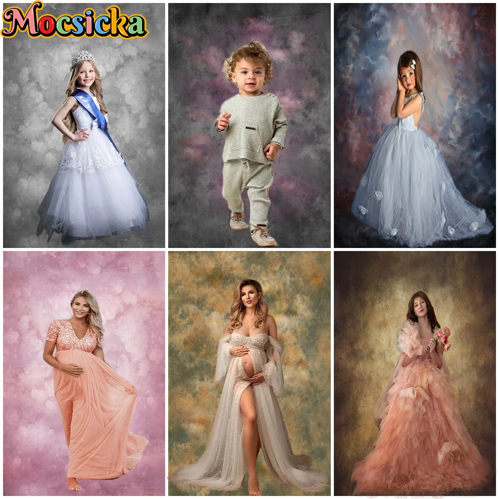 

Mocsicka Abstract Photography Background Black Yellow Pink Cloud Texture Birthday Decor Baby Maternity Photo Backdrops Wallpaper