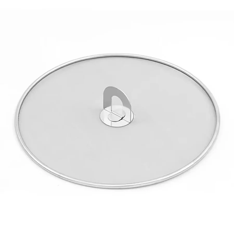 Stainless Steel Oil Proof Mesh Cooking Anti Splatter Split Guard Kitchen Gadget Splatter Proof Oil Cover Mesh Pot Lid Frying Pan