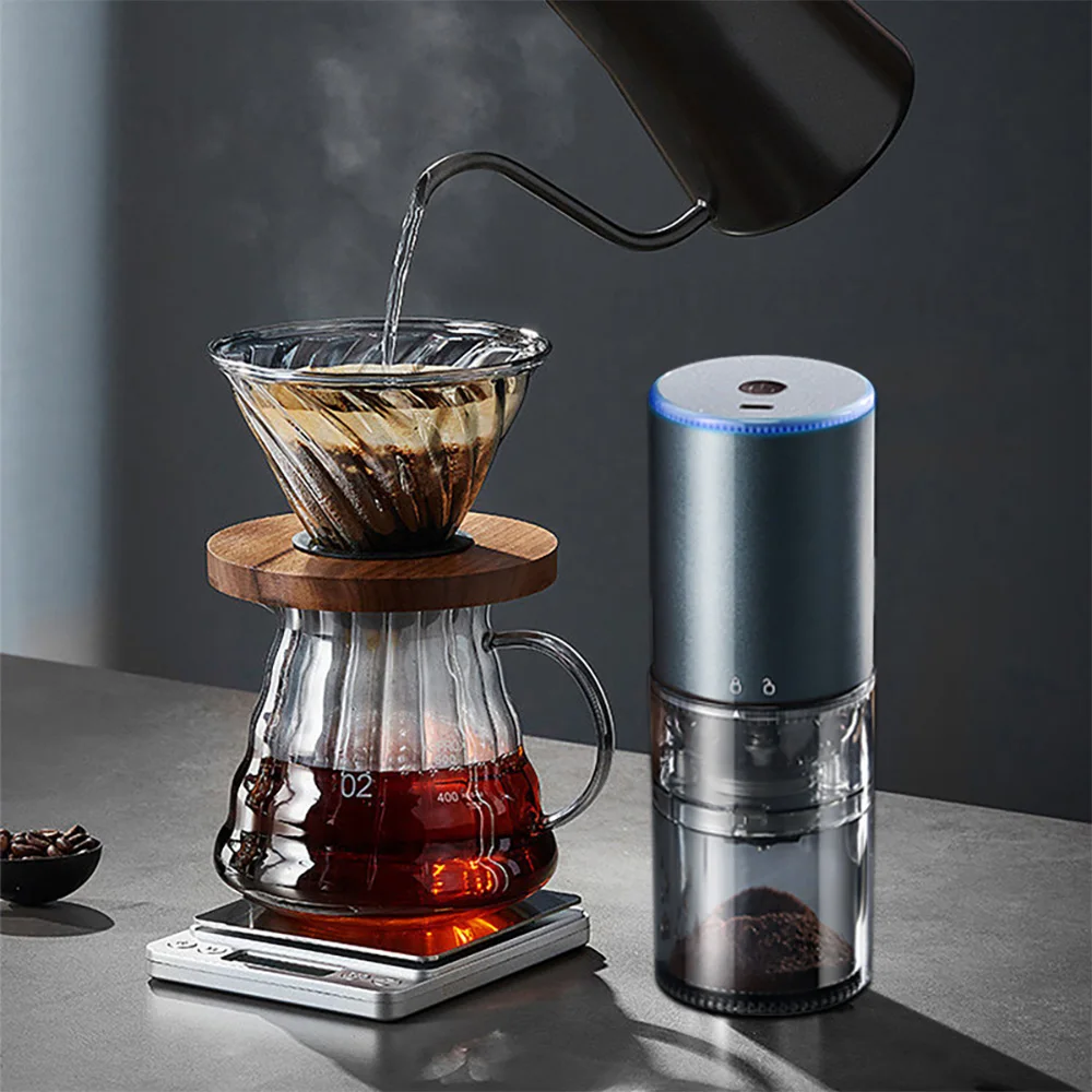 Elektrische Koffiemolen Camping Koffie Portable Home Reizen Automatische Koffiebonen Grinder Machine Oplaadbare Grinder Machine