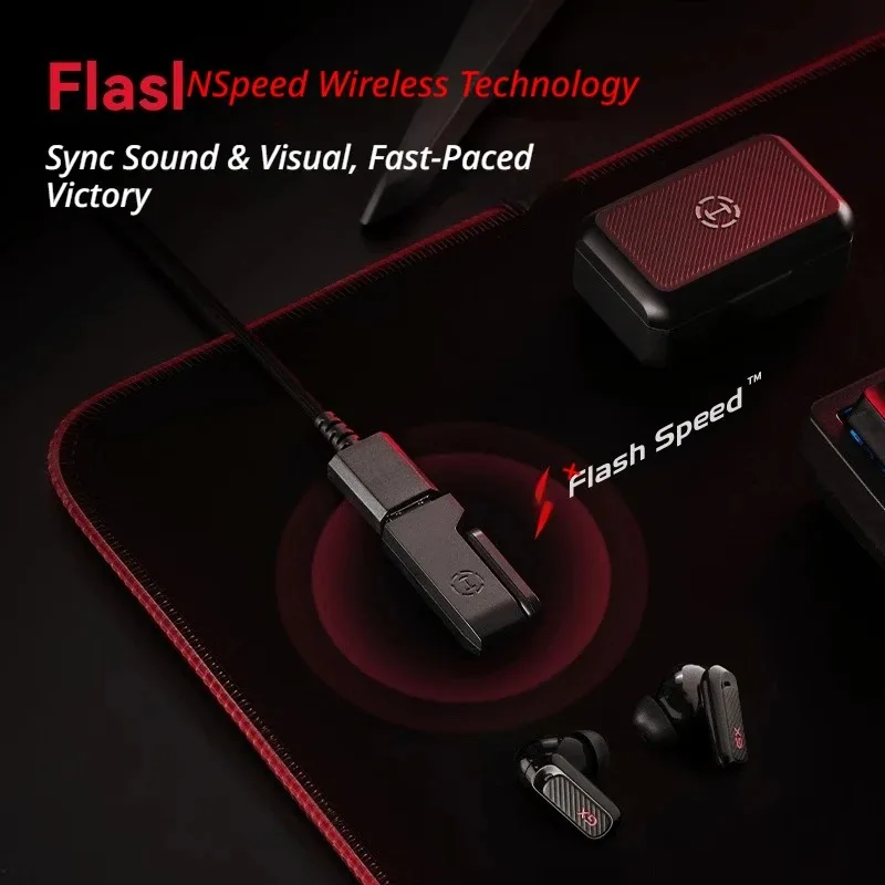 EDIFIER HECATE GX03 Ultra Earphones Wireless Gaming Earbuds 2.4G Bluetooth ANC ENC Low Latency TWS for PC Esports Gaming Desktop