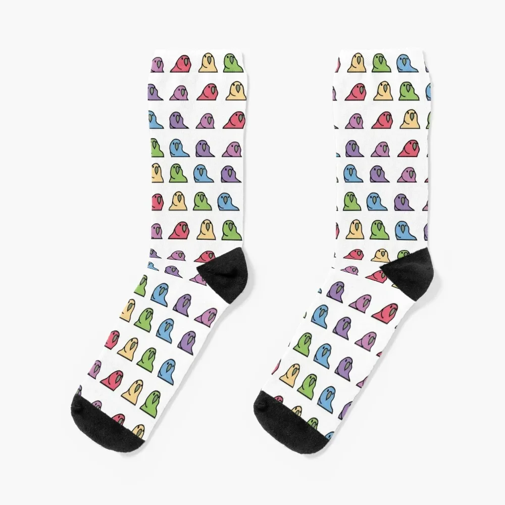 

PartyParrot Tile (white) Socks soccer anti-slip summer Mens Socks Women's